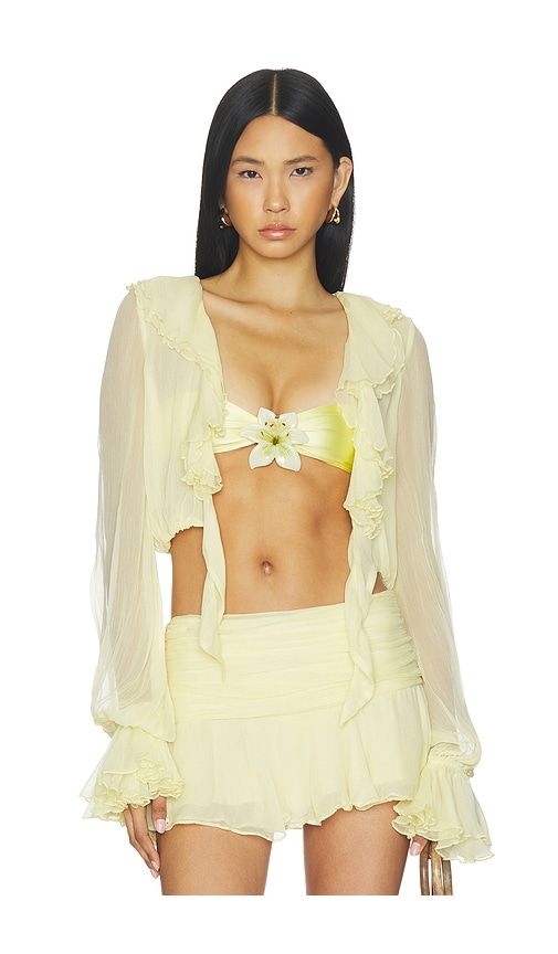 Antonea Tie Top in Yellow. - size M (also in S) - LOBA - Modalova
