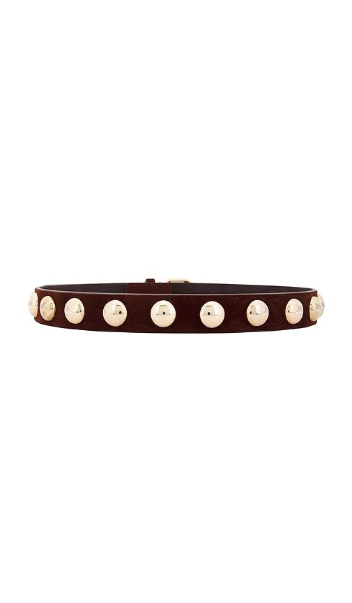 Issa Suede Champagne Hardware Belt in Brown. - size M/L (also in XS/S) - Loeffler Randall - Modalova