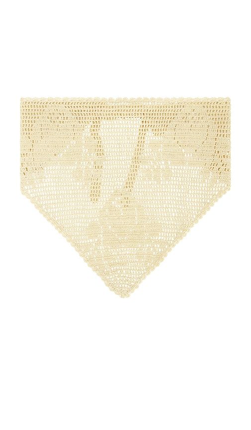 Viv Crochet Head Scarf in Yellow - Loeffler Randall - Modalova