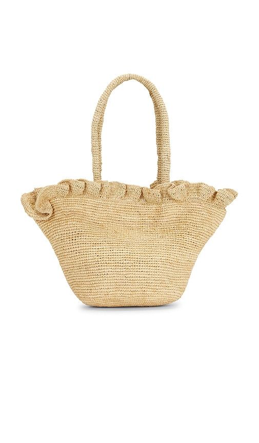 Cyrus Woven Tote Bag in Neutral - Loeffler Randall - Modalova