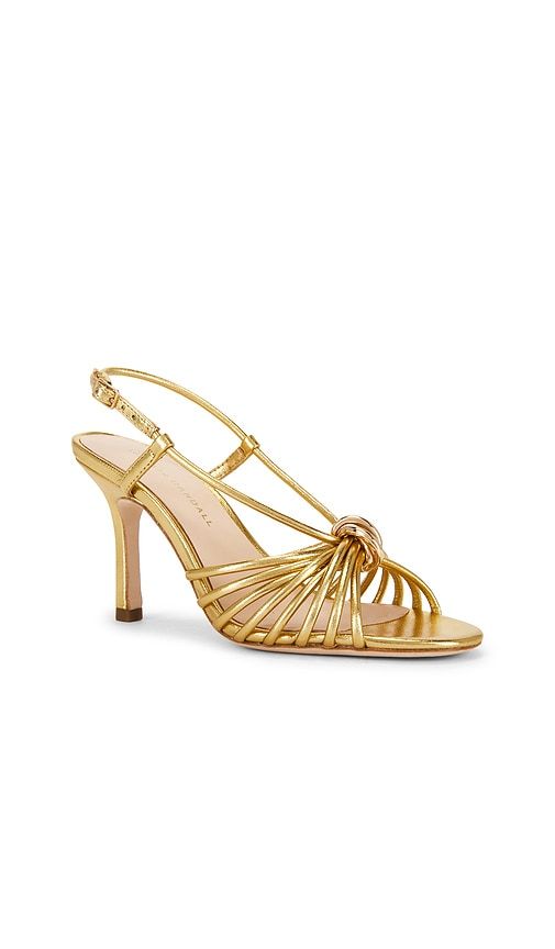 Mareka Strappy Heel in Metallic Gold. - size 5.5 (also in 8) - Loeffler Randall - Modalova
