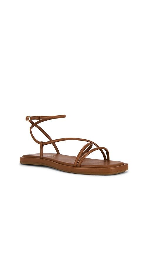 Noor Strappy Ankle Wrap Flat Sandal in Brown. - size 7 (also in 7.5, 8) - Loeffler Randall - Modalova