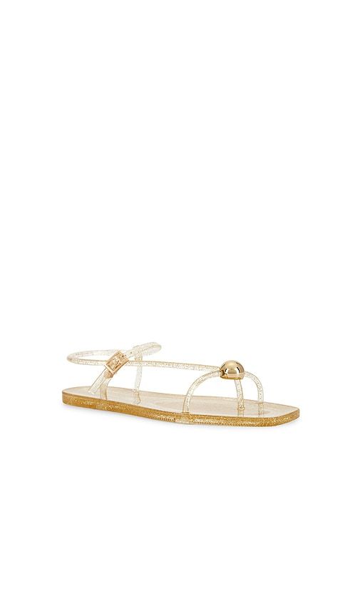 Dana Strappy Jelly Sandal in Metallic Gold. - size 7 (also in 8, 9) - Loeffler Randall - Modalova