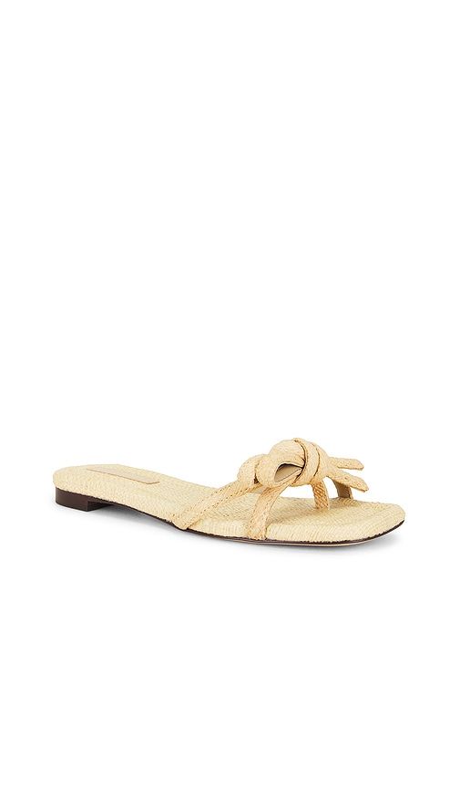 Hadley Flat Bow Sandal in Beige. - size 10 (also in 6, 6.5, 7, 7.5, 8, 8.5, 9, 9.5) - Loeffler Randall - Modalova