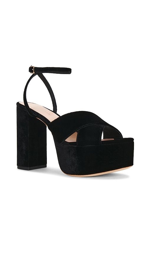 Loretta Platform Sandal in Black. - size 10 (also in 6, 6.5, 7, 7.5, 8, 8.5, 9, 9.5) - Loeffler Randall - Modalova