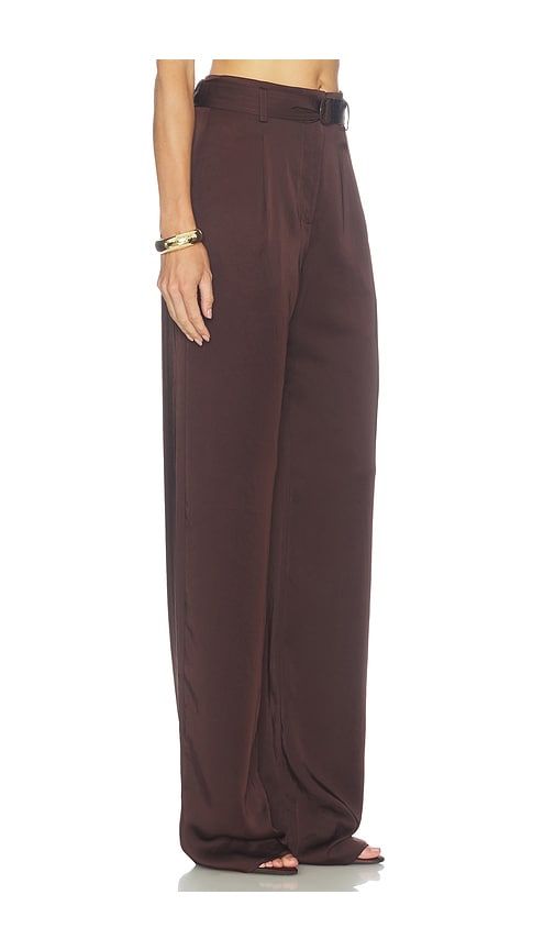 Lightweight Satin High Waisted Belted Pant in . - size 0 (also in 2, 4, 6, 8) - LaPointe - Modalova