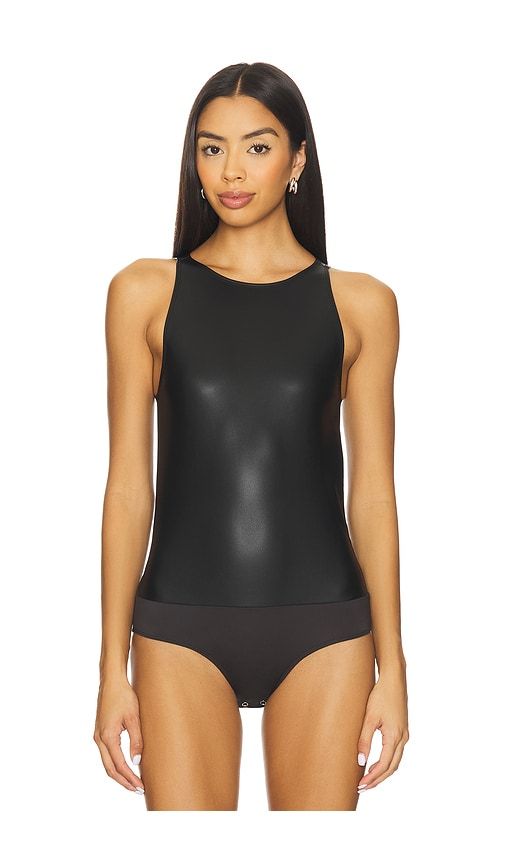 Faux Leather Halter Bodysuit in . - size 00 (also in 8) - LaPointe - Modalova