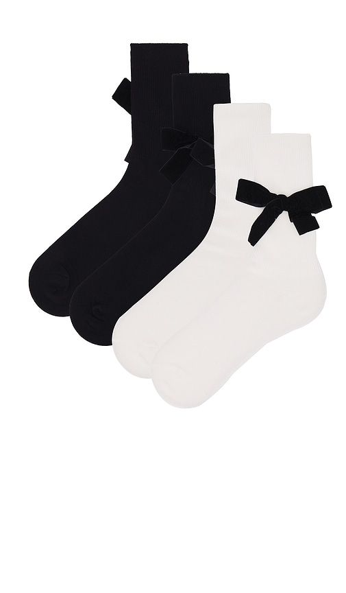 Jocelyn Bow Socks 2 Pack in - Lovers and Friends - Modalova