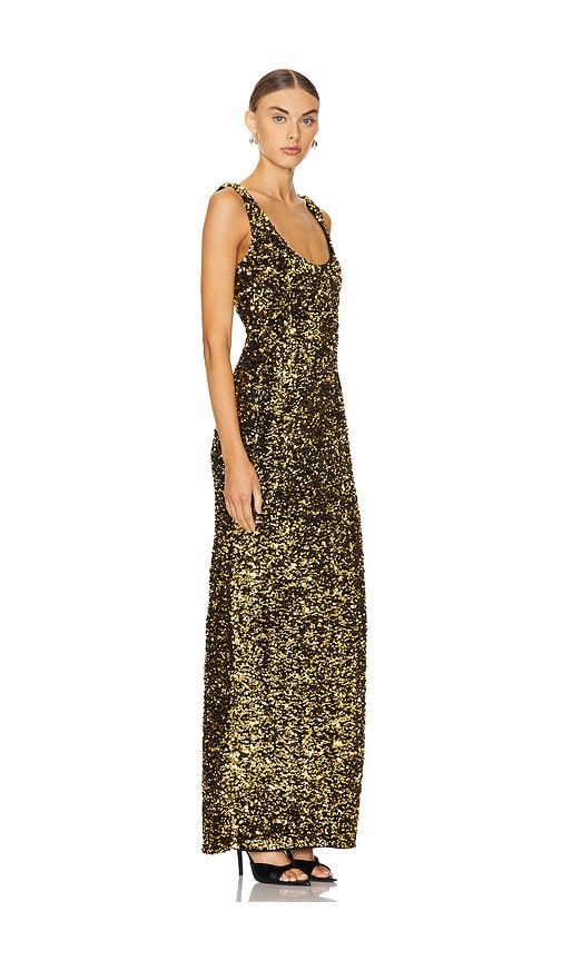 Ginger Sequin Gown in Metallic Gold. - size S (also in XS) - Lovers and Friends - Modalova