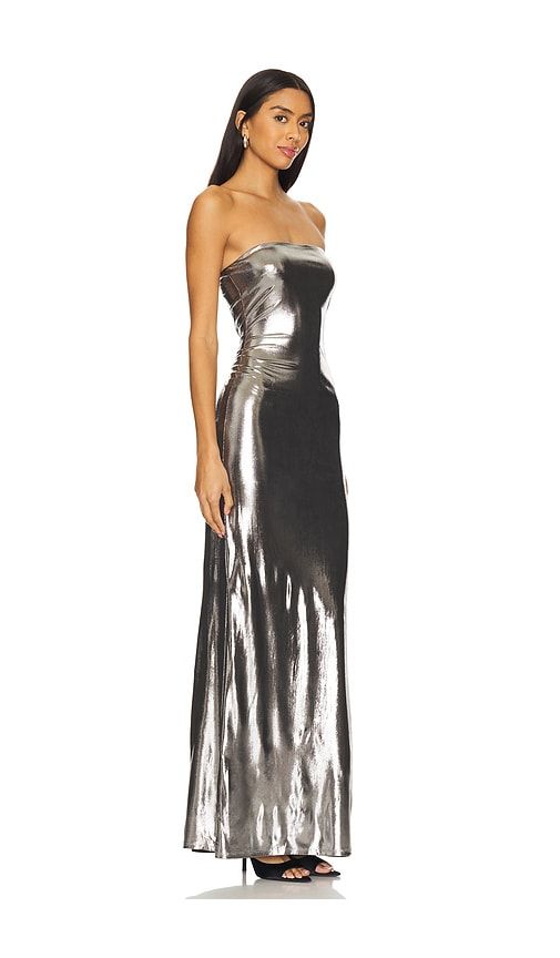 Liza Gown in Metallic Silver. - size M (also in XL) - Lovers and Friends - Modalova