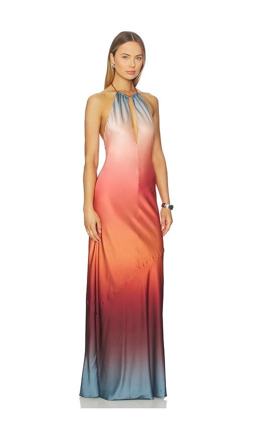 Marie Gown in Orange, blue, brown. - size M (also in S) - Lovers and Friends - Modalova