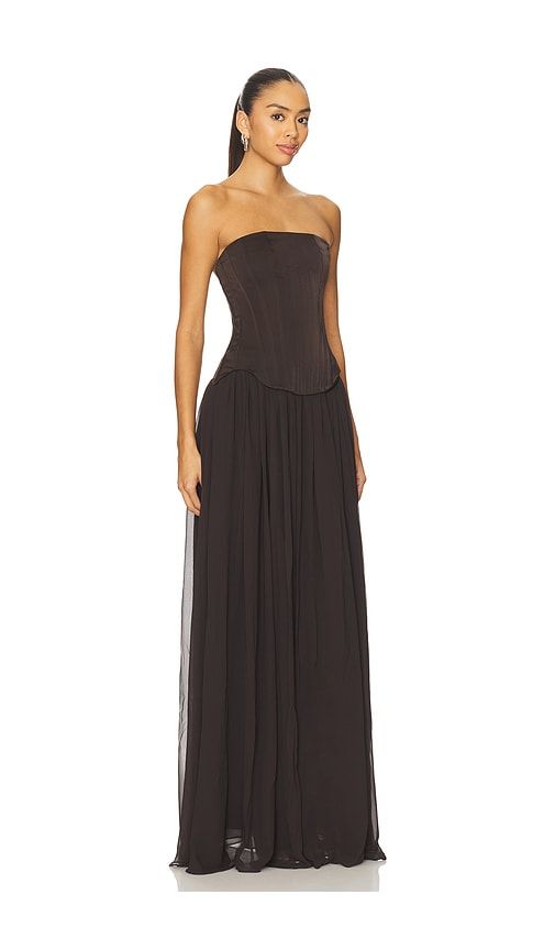 Delia Gown in Chocolate. - size S (also in XL) - Lovers and Friends - Modalova