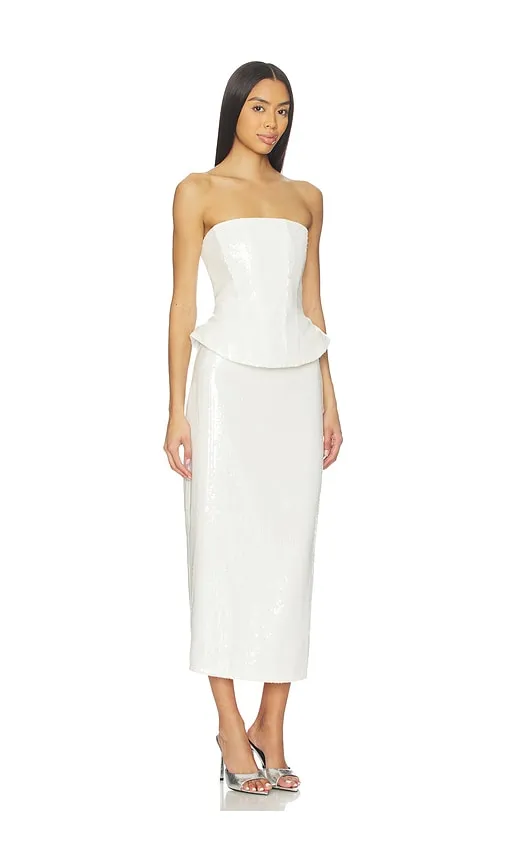 Alexia Sequin Midi Dress in White. - size S (also in XS) - Lovers and Friends - Modalova