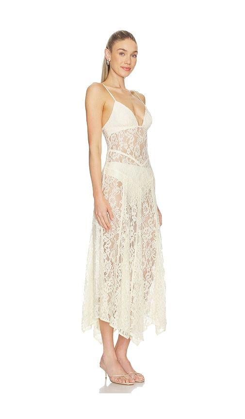 Skye Midi Dress in Ivory. - size L (also in XL) - Lovers and Friends - Modalova