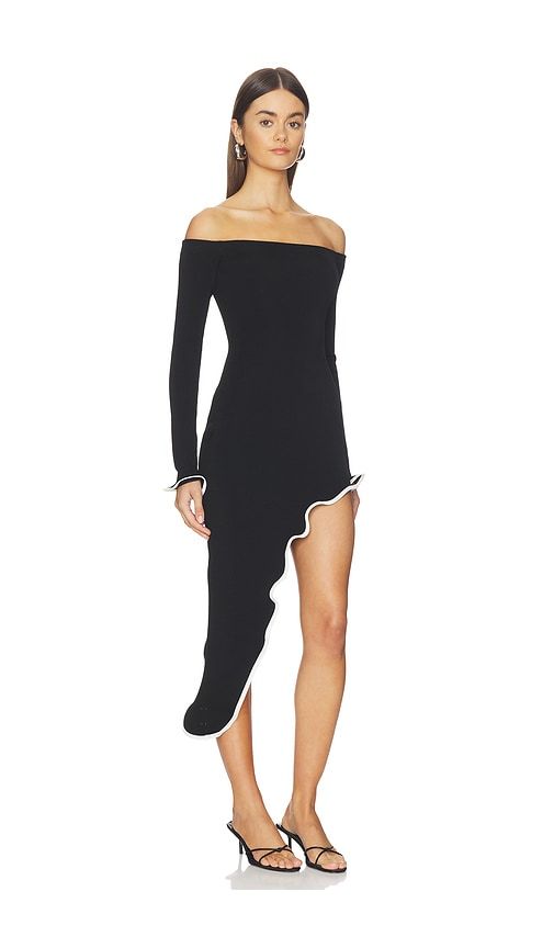 Aria Off The Shoulder Midi Dress in Black. - size M (also in S, XS) - Lovers and Friends - Modalova