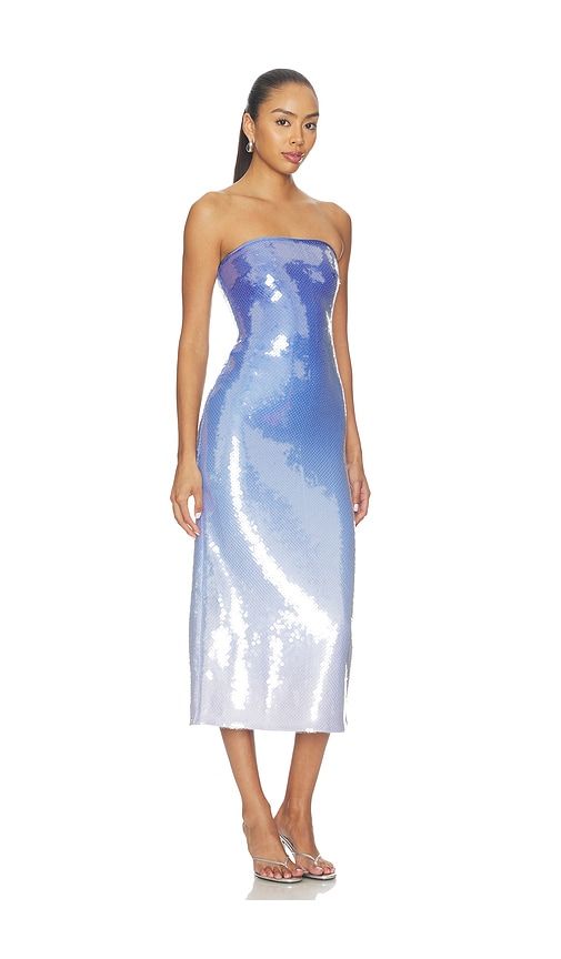 Alora Sequin Midi Dress in Blue. - size S (also in XL, XS) - Lovers and Friends - Modalova