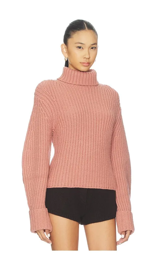 Aimee Mock Neck Sweater in Pink. - size M (also in S, XS) - Lovers and Friends - Modalova
