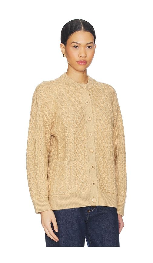 Barbetta Cable Cardigan in Brown. - size M (also in S, XS) - Lovers and Friends - Modalova