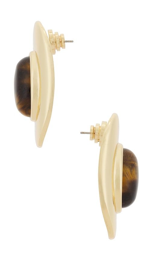 Gemma Stud Earrings in Metallic - Lovers and Friends - Modalova