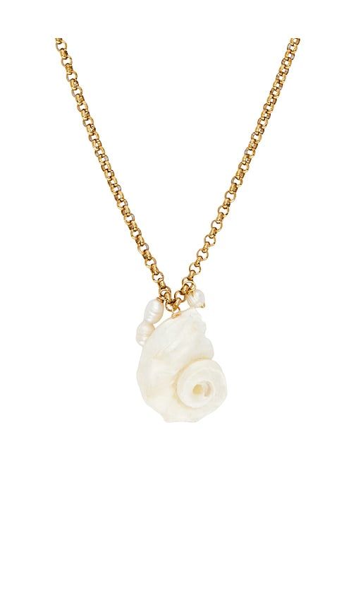 Drew Shell Necklace in Metallic Gold - Lovers and Friends - Modalova