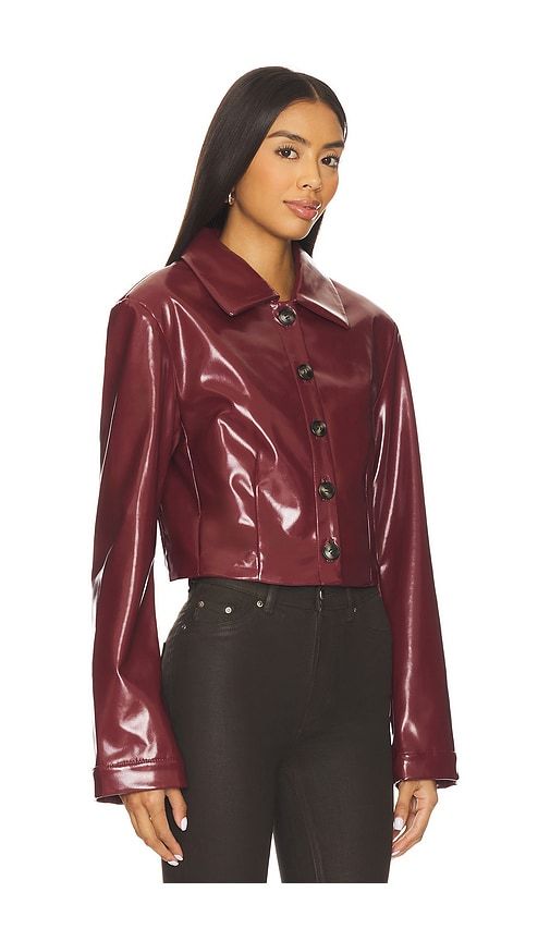 Catherine Faux Leather Jacket in Burgundy. - size S (also in XXS, L) - Lovers and Friends - Modalova