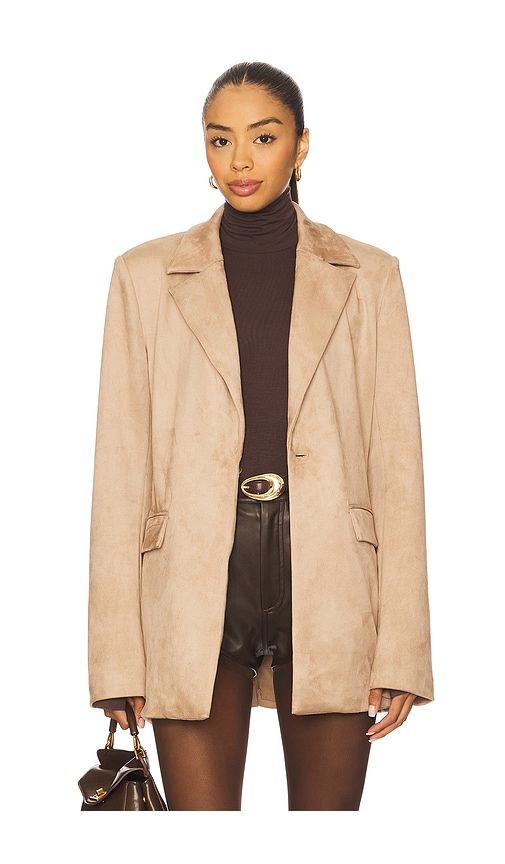 Eva Faux Suede Jacket in Tan. - size S (also in XL, XS) - Lovers and Friends - Modalova