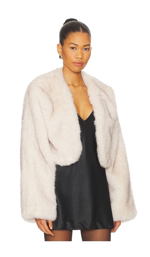 Cropped Gabriel Coat in Tan. - size L (also in XL) - Lovers and Friends - Modalova