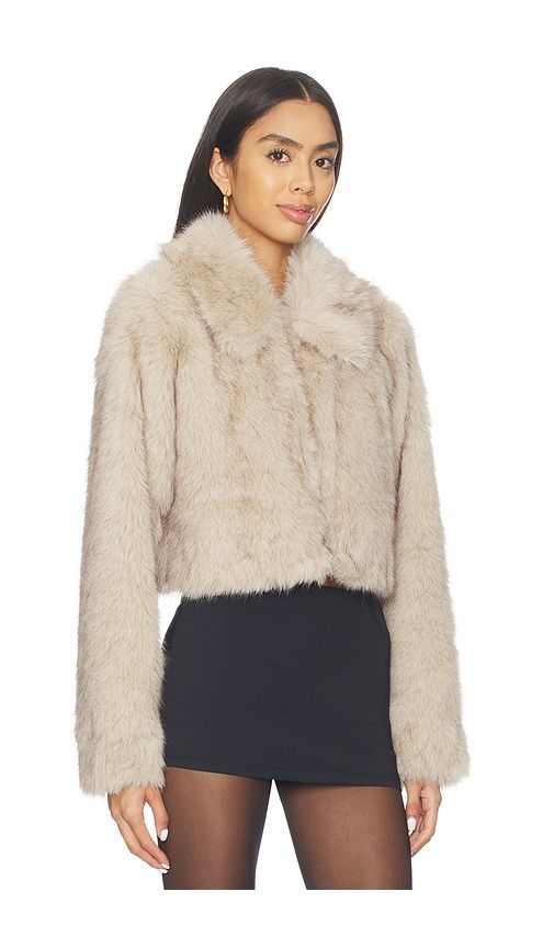 Silas Faux Fur Coat in Tan. - size L (also in XL) - Lovers and Friends - Modalova