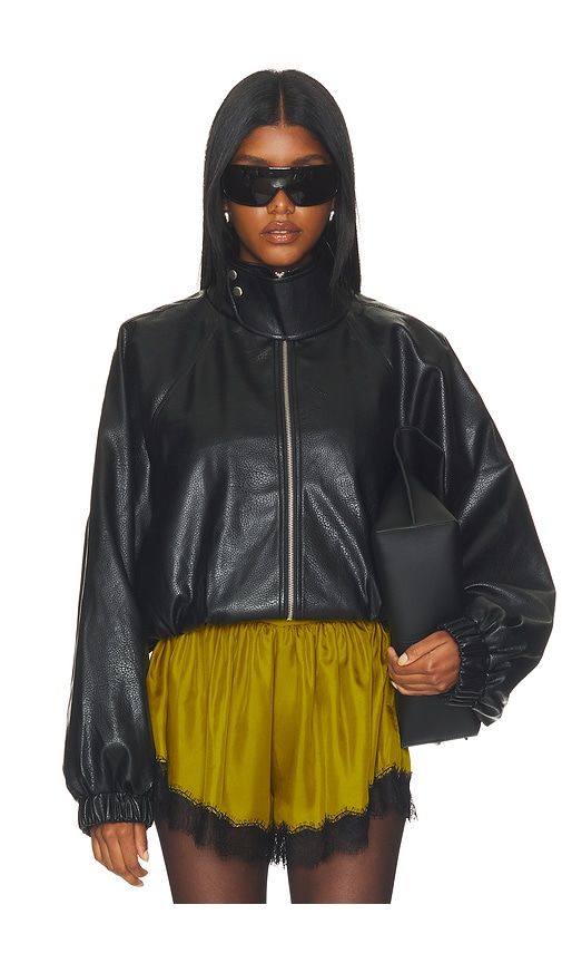 Javadi Faux Leather Jacket in . - size L (also in XL) - Lovers and Friends - Modalova