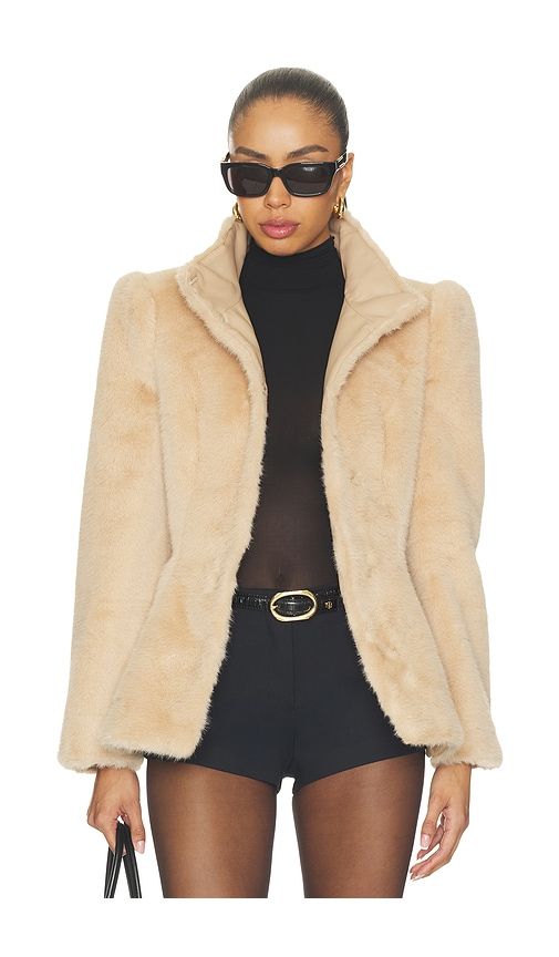 Bambella Faux Fur Jacket in Brown. - size L (also in M, S, XL, XS) - Lovers and Friends - Modalova