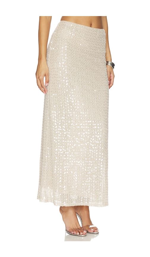 Clara Sequin Maxi Skirt in Neutral. - size M (also in S, XL, XS, XXS) - Lovers and Friends - Modalova