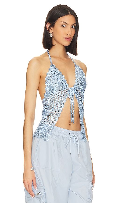 Arian Halter Tie Top in Blue. - size M (also in S) - Lovers and Friends - Modalova