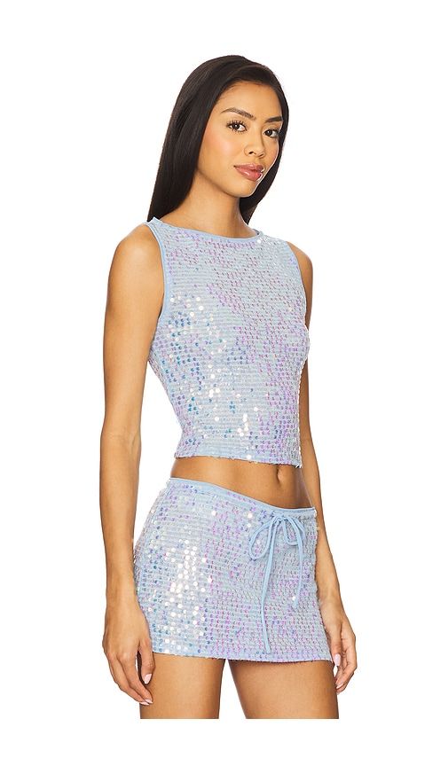 Erin Sequin Top in Baby Blue. - size M (also in S, XS, XXS) - Lovers and Friends - Modalova