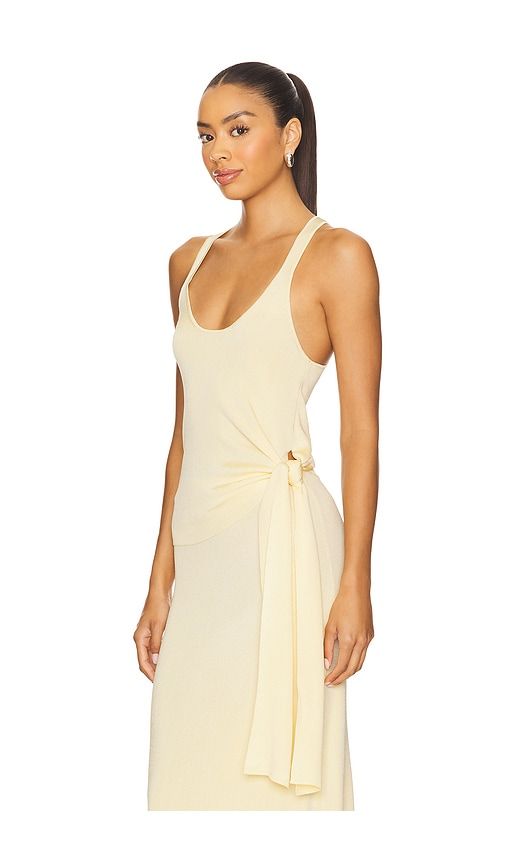 Elsy Tie Tank Top in Lemon. - size L (also in XL) - Lovers and Friends - Modalova