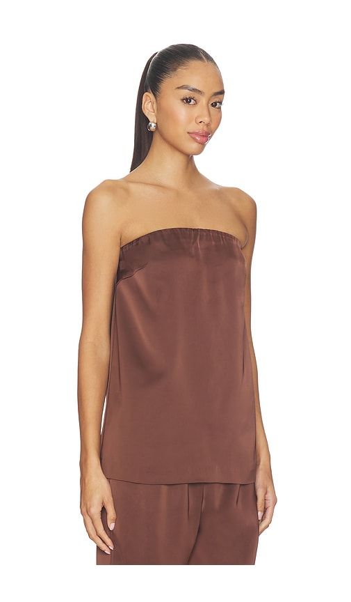 Alette Satin Top in Chocolate. - size L (also in M, S, XL) - Lovers and Friends - Modalova