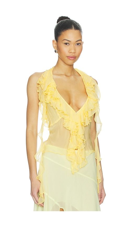 Ila Sheer Top in Yellow. - size M (also in S) - Lovers and Friends - Modalova
