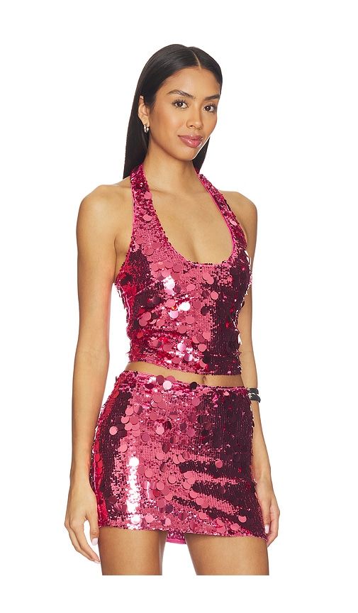 Mia Embellished Top in Fuchsia. - size M (also in S, XS) - Lovers and Friends - Modalova