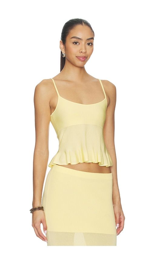 Delia Knit Tank in Lemon. - size M (also in XL) - Lovers and Friends - Modalova