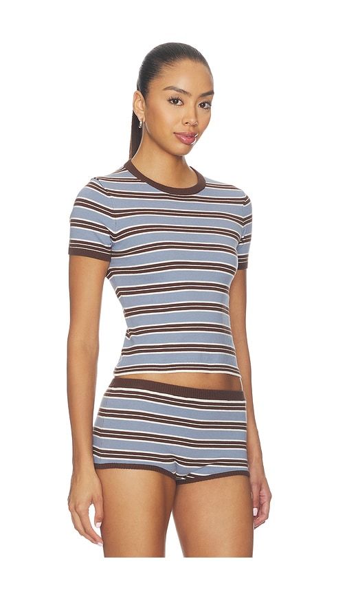 Haize Stripe Short Sleeve Tee in Multi. - size L (also in M, S, XL, XS) - Lovers and Friends - Modalova