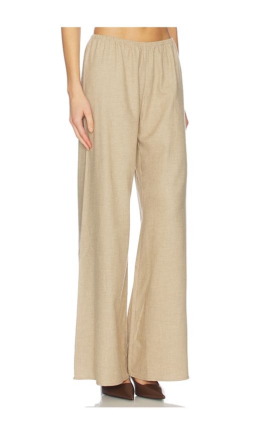 Flannel Colby Pant in Tan. - size L (also in M, XL) - La Ligne - Modalova