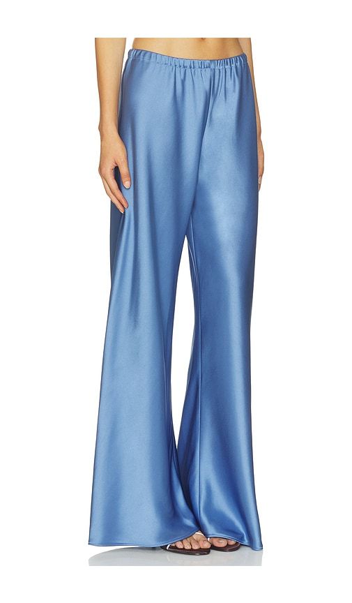 Satin Pant in Blue. - size L (also in M, S, XL, XS, XXS) - La Ligne - Modalova