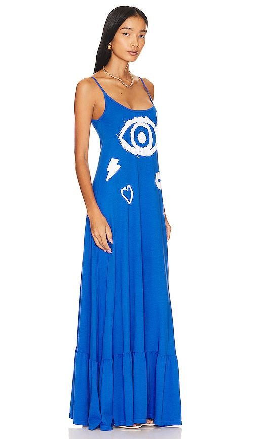 Beatrix Painted Evil Eye Dress in Blue. - size M (also in S, XL, XS) - Lauren Moshi - Modalova
