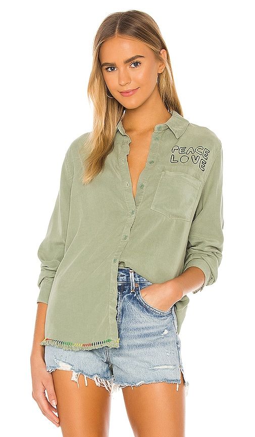 Sloan Button Up in Green. - size M (also in S, XL, XS) - Lauren Moshi - Modalova