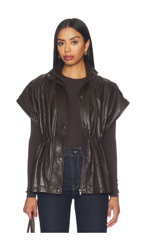 Fairfax Short Sleeve Leather Jacket in . - size S (also in XS, M, L) - LNA - Modalova