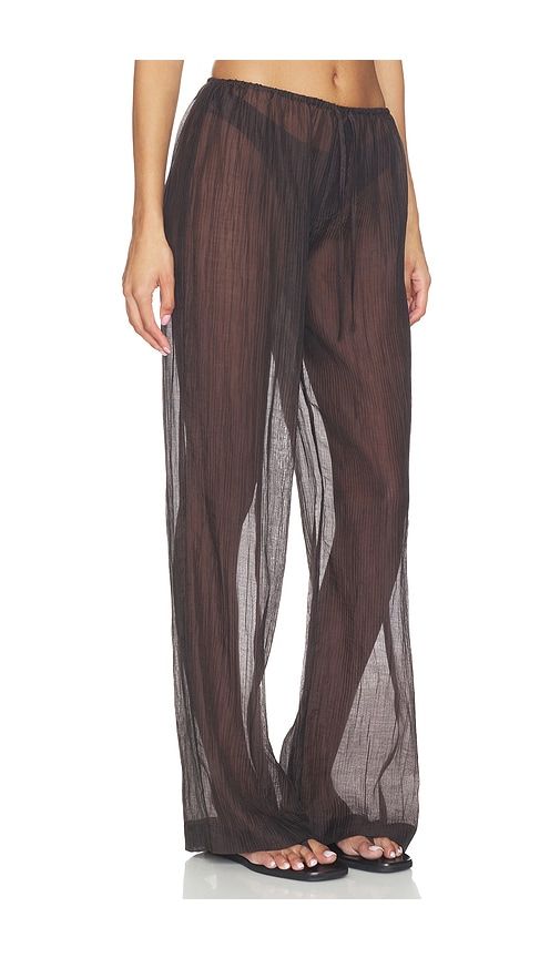 Velma Sheer Pant in Chocolate. - size M (also in S, XS) - LNA - Modalova