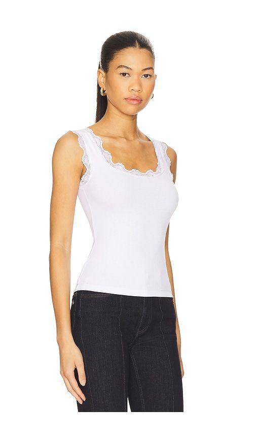 Cassidy Lace Ribbed Tank in . - size L (also in M, S) - LNA - Modalova