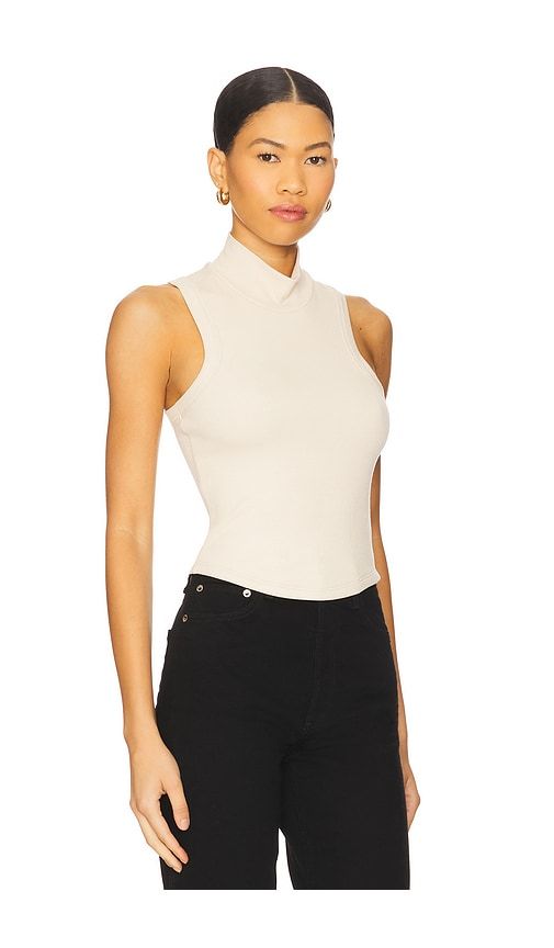 Detra Mockneck Tank Top in Beige. - size S (also in M, L, XL) - LNA - Modalova