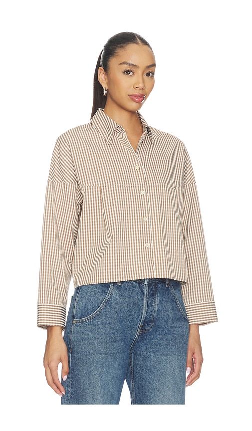 Kayleigh Check Blouse in Brown. - size M (also in XS) - LNA - Modalova