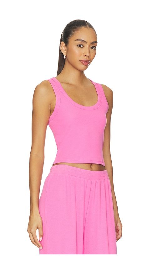 Kat Rib Crop Tank in Pink. - size L (also in M, S, XS) - LNA - Modalova