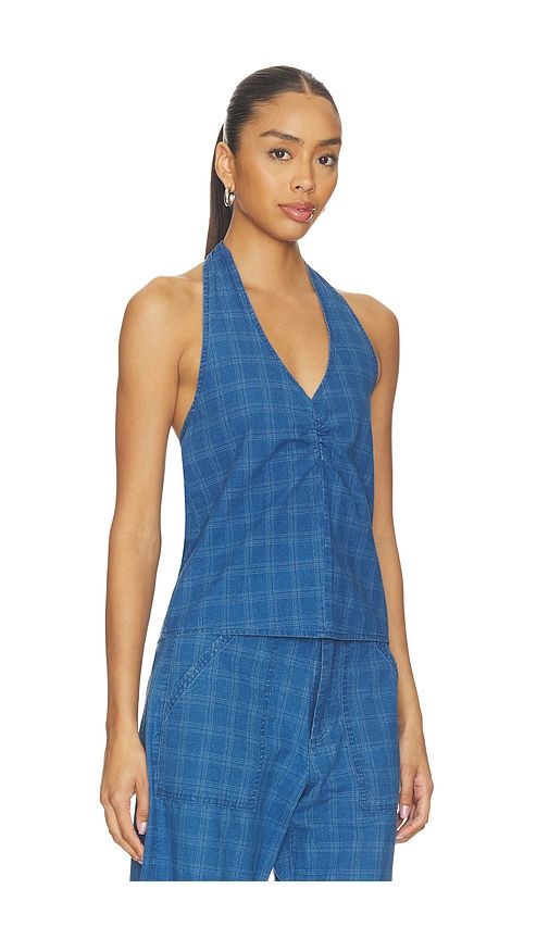 Cora Plaid Halter in Blue. - size L (also in XS) - LNA - Modalova